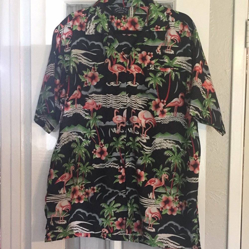 Flamingo Hawaiian shirt